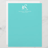 Minimalistisches Swan-Logo auf Robin Egg Blue (Vorne/Hinten)