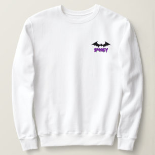 Minimalistisches Sweatshirt "Spooky Bat"