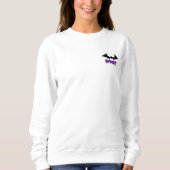 Minimalistisches Sweatshirt "Spooky Bat" (Vorderseite)