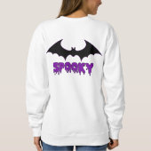 Minimalistisches Sweatshirt "Spooky Bat" (Rückseite)
