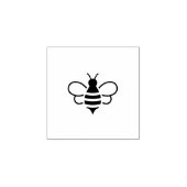 Minimalistisches Symbol für das einfache Bienenlog Gummistempel (Prägung)