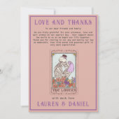 Minimalistisches Tarot Skeleton Vielen Dank Karte (Vorderseite)