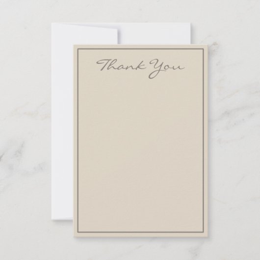 Minimalistisches Tauschskript Vielen Dank Flachkar Dankeskarte (Vorderseite)