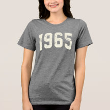 Minimalistisches Tee-Shirt von 1965 | 60. Geburtst