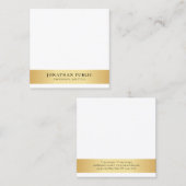Minimalistisches Template aus Gold Beruflich Quadratische Visitenkarte (Vorne/Hinten)