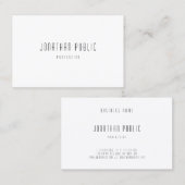 Minimalistisches Template Elegant Beruflich modern Visitenkarte (Vorne/Hinten)