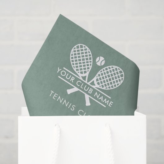 Minimalistisches Tennisteam Seidenpapier (Geschenktüte)