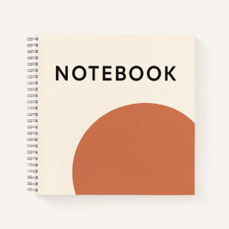 Minimalistisches Terracotta-Notebook Notizblock