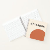 Minimalistisches Terracotta-Notebook Notizblock (Innenseite)