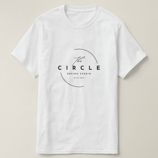 Minimalistisches The Circle Design Studio Logo - M T-Shirt (Design vorne)