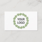 Minimalistisches Thema "Grünkleider" Winterthema Visitenkarte (Vorderseite)