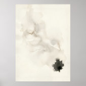 Minimalistisches Tintenzeichen Abstract Poster | J (Vorne)