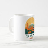 Minimalistisches Tokio Japan Reise | Modern  Kaffeetasse (Vorderseite Links)