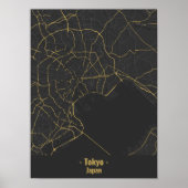 Minimalistisches Tokyo City Poster (Vorne)