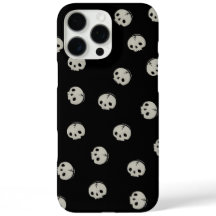 Minimalistisches Totenkopf-Muster Ästhetik-Handyhü