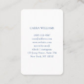 Minimalistisches traditionelles Chinesisch Visitenkarte (Rückseite)