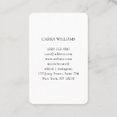 Minimalistisches, traditionelles Chinesisch Visitenkarte (Rückseite)