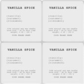 Minimalistisches transparentes Kerzenetikett Aufkleber (Vorderseite)