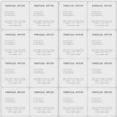 Minimalistisches transparentes Kerzenetikett Aufkleber (Vorderseite)