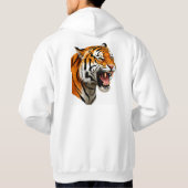 Minimalistisches transparentes Textgehäuse - 4K-De Hoodie (Rückseite)