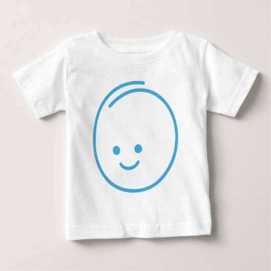 Minimalistisches Traurigkeitszeichen Baby T-shirt (Vorderseite)