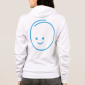 Minimalistisches Traurigkeitszeichen Hoodie (Rückseite)