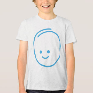 Minimalistisches Traurigkeitszeichen Tri-Blend Shirt