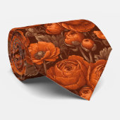 Minimalistisches Trauzeugen-Geschenk Ranunculus Krawatte (Gerollt)