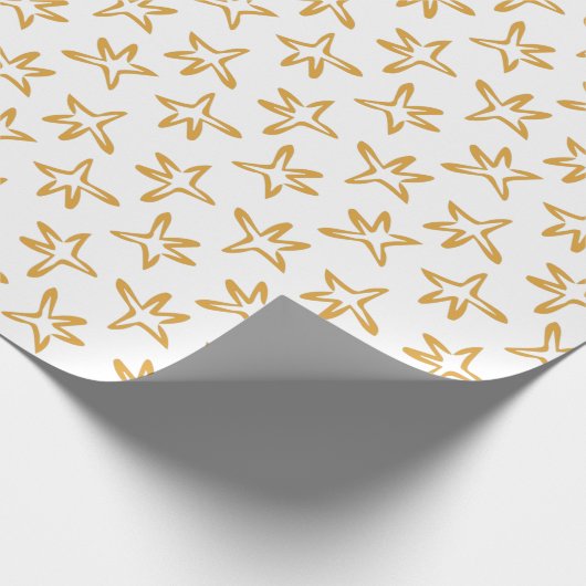 Minimalistisches Tree Star Wrapping Paper Geschenkpapier (Ecke)