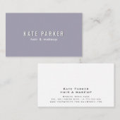 Minimalistisches trendiges, einfaches schlichtes L Visitenkarte (Vorne/Hinten)