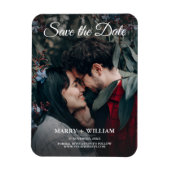 Minimalistisches trendy Foto Save the Date Hochzei Magnet (Vertikal)