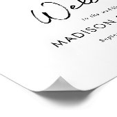 Minimalistisches Tropenparadies für Hochzeiten Poster (Ecke)