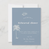 Minimalistisches tropisches Hochzeitstod Einladung (Vorderseite)