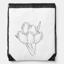 Minimalistisches Tulpenstrauß-Kunstwerk