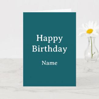 Minimalistisches Türkis Geburtstag Alles was du br Karte