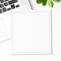 Minimalistisches Türkismonogramm