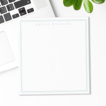 Minimalistisches Türkismonogramm