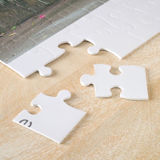 Minimalistisches Typografie-Foto Puzzle (Seite)
