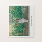 Minimalistisches Typografie-Foto Puzzle (Vertikal)