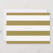 Minimalistisches Typografie-Gold-Foto Save the Dat Date (Rückseite)