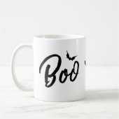 Minimalistisches Typografisches Halloween & Bat Th Kaffeetasse (Links)
