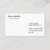 Minimalistisches typografisches Visitenkartendesig Visitenkarte (Vorderseite)