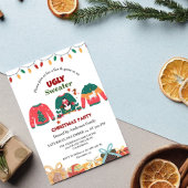 Minimalistisches Ugly Sweater Weihnachten Party Einladung