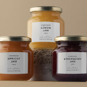 Minimalistisches und Chic Handwriting-Skript Lebensmitteletikett