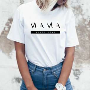 Minimalistisches und chic Mama-Script Basic T-Shir T-Shirt