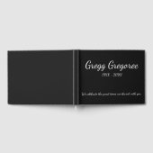 Minimalistisches und einfaches Beileid Gäestbook Gästebuch (Voll)