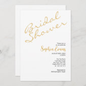 Minimalistisches und einfaches Brautparty Einladung (Vorne/Hinten)