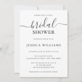 Minimalistisches und einfaches Brautparty mit eleg Einladung (Vorderseite)