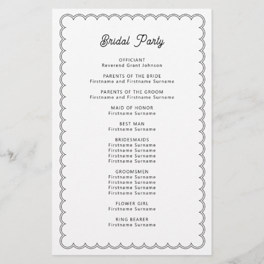 Minimalistisches und einfaches Grenzprogramm (Rückseite)