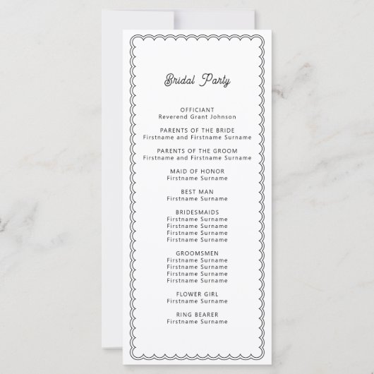 Minimalistisches und einfaches Grenzprogramm (Rückseite)